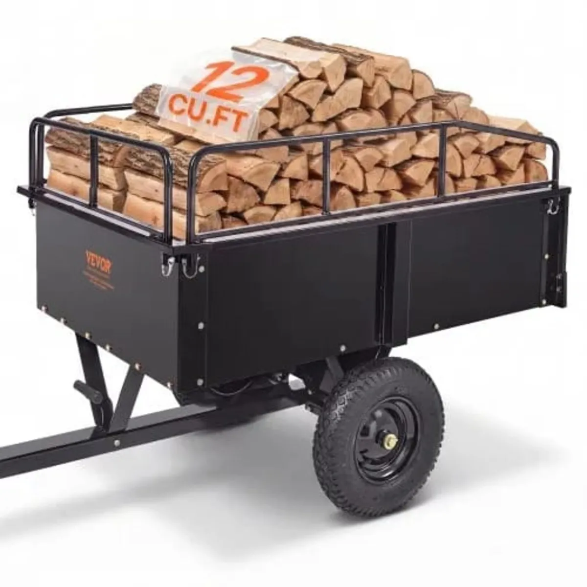 Heavy Duty ATV Trailer Steel Dump Cart, 340 kg 0.4 - Image 1
