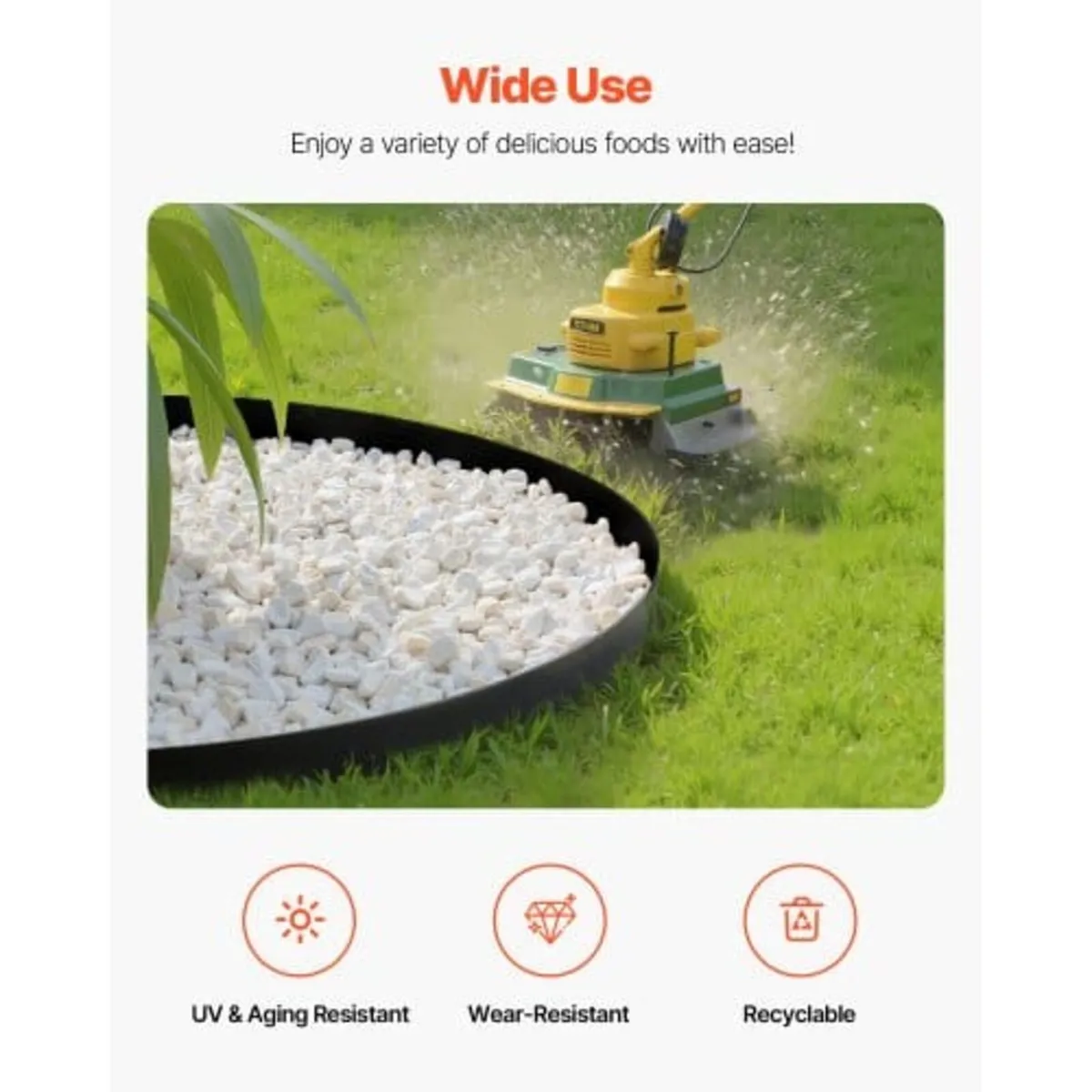 Landscape Edging, 1000 x 10 cm Plastic Garden Bord - Image 4