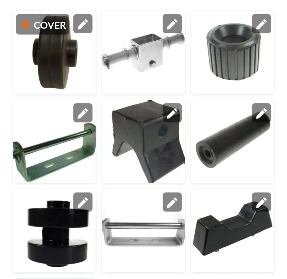Boat trailer rollers www.boatandtrailerparts.com