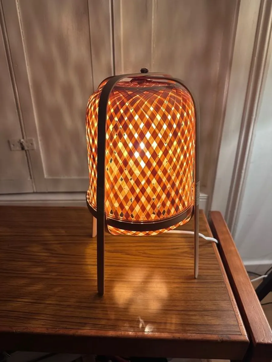 IKEA VATERBOM Rattan & Bamboo Table Lamp - Image 1