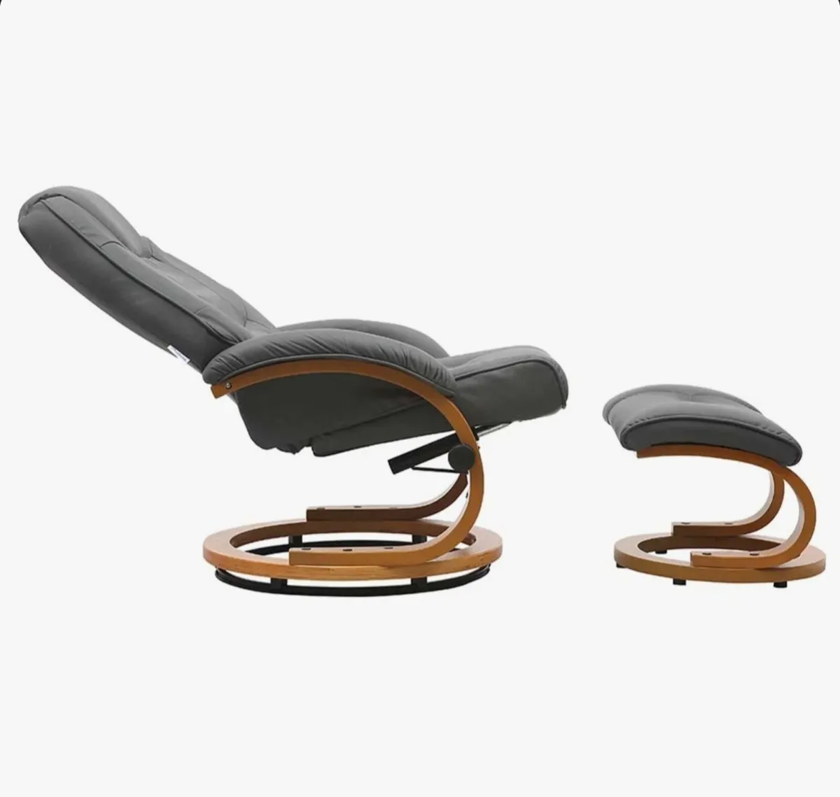 Inclined swivel Chair with footrest - Image 2