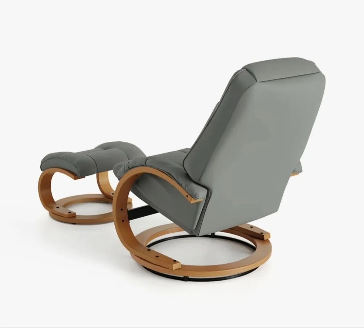 Inclined swivel Chair with footrest - Image 4