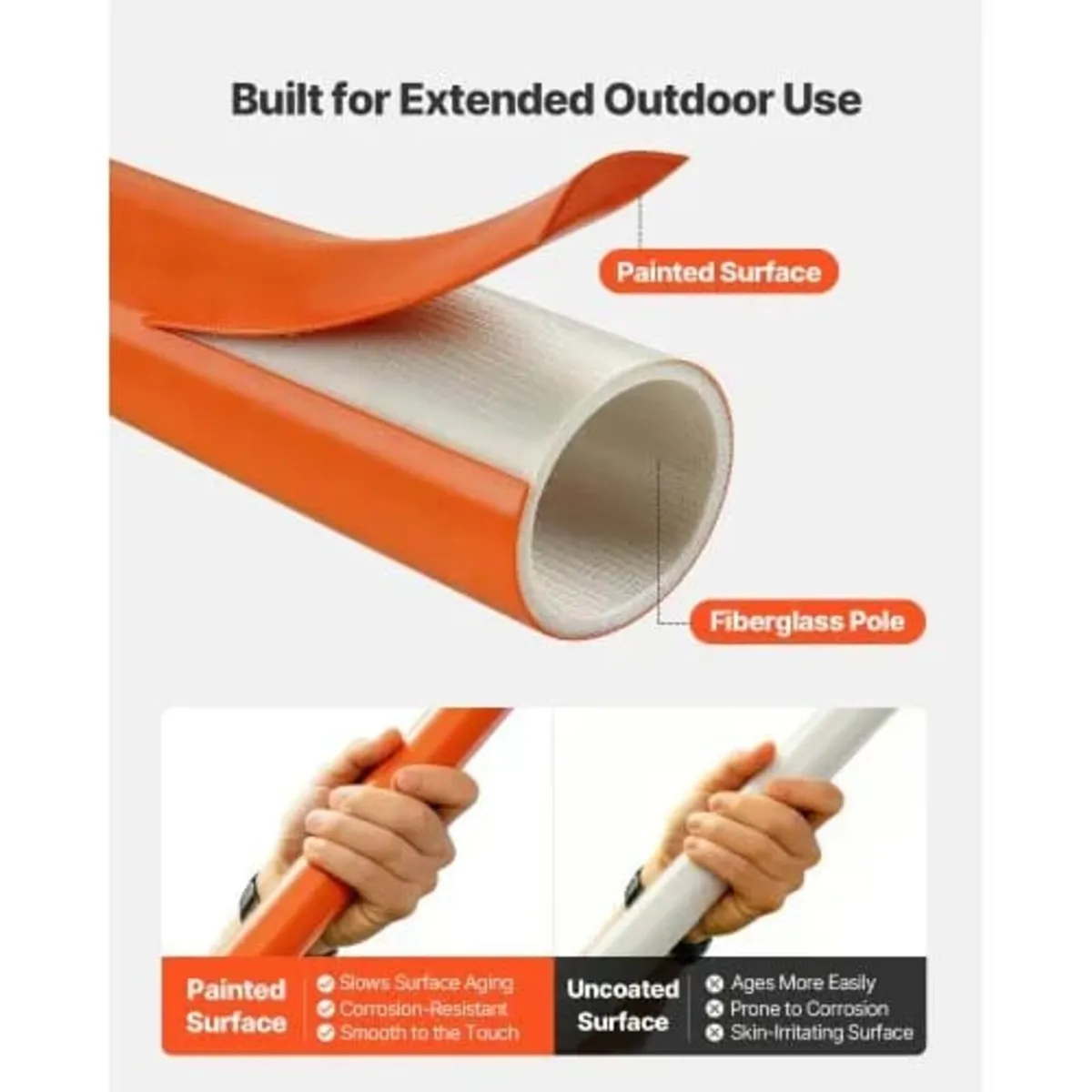 Manual Pole Saw, 2.2-8.2 m Extendable Tree Pruner, - Image 3