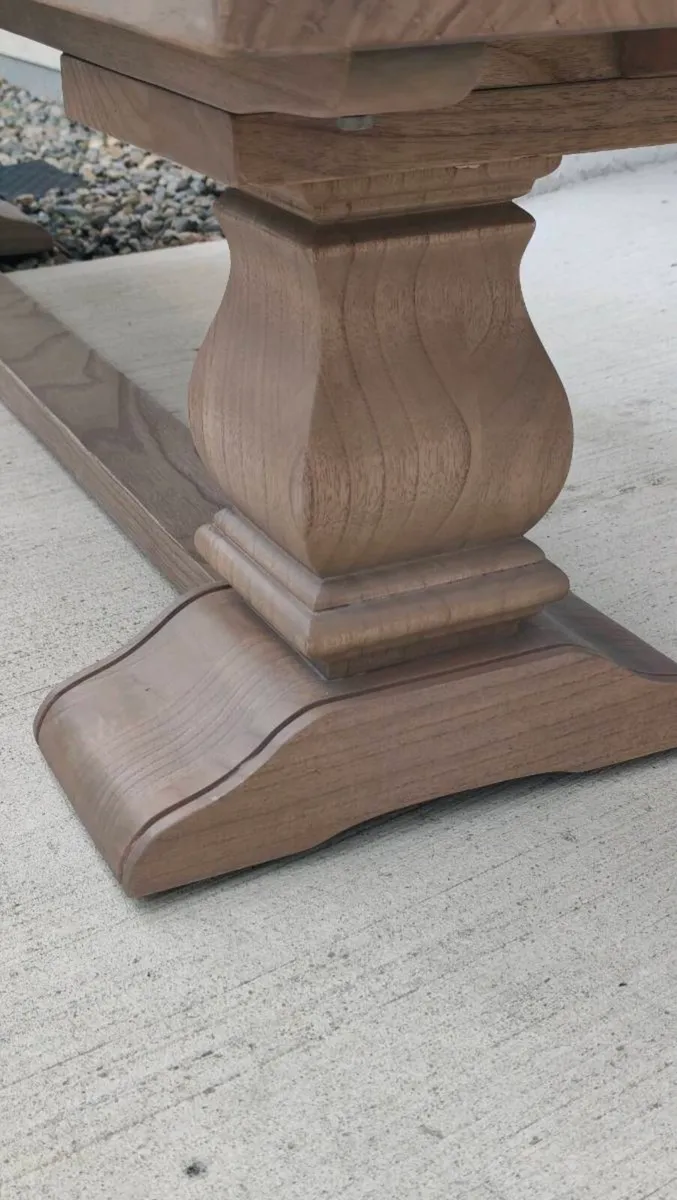 200cm Vintage Ash Dining Bench Like New - Image 3