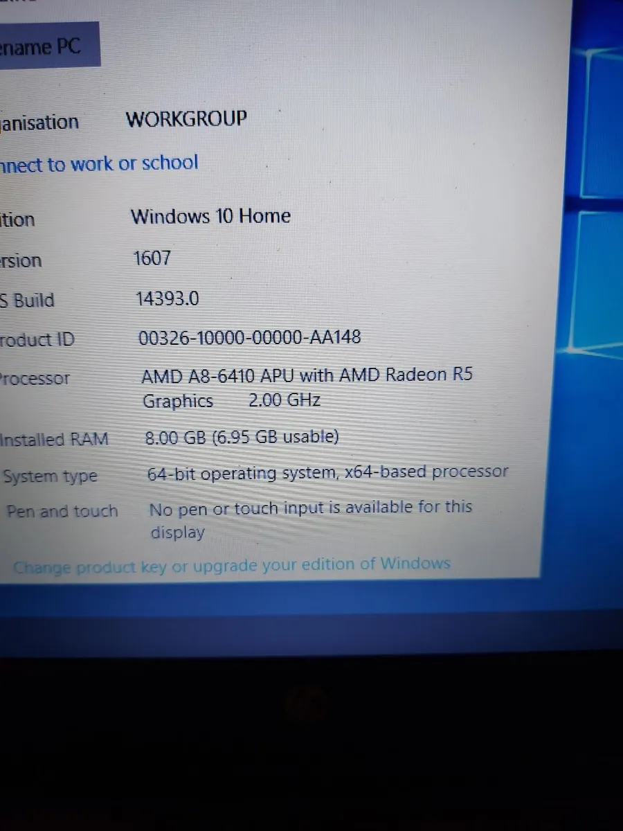 HP 15.6" Laptop, 8GB Ram, 1 TB HDD, Win 10 - Image 4