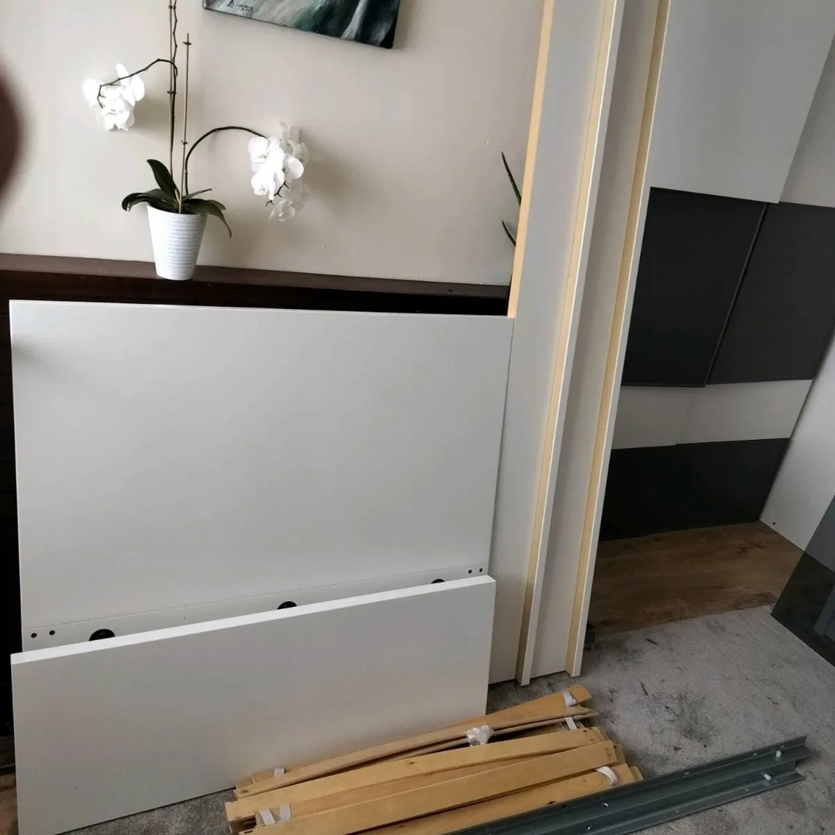 Single bed frame Malm white