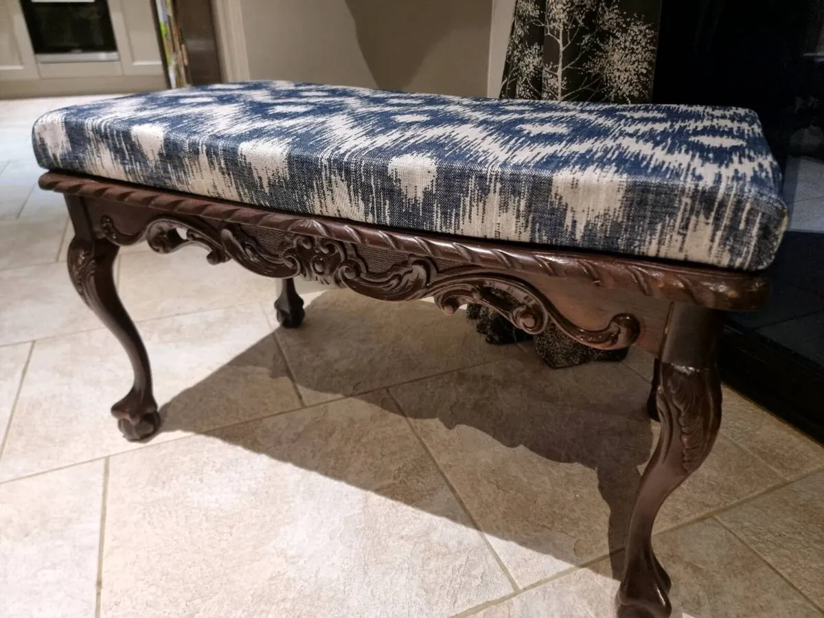 Stunning Carved Wooden Bench...€295 - Image 1