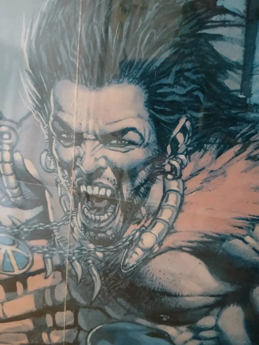 Vintage 2000 AD Sláine The Poster Prog Perspex - Image 4