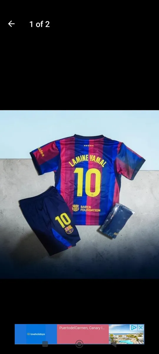 BARCELONA ( LAMINE YAMAL 10 ) KIDS KIT, SIZE 10/11 - Image 1