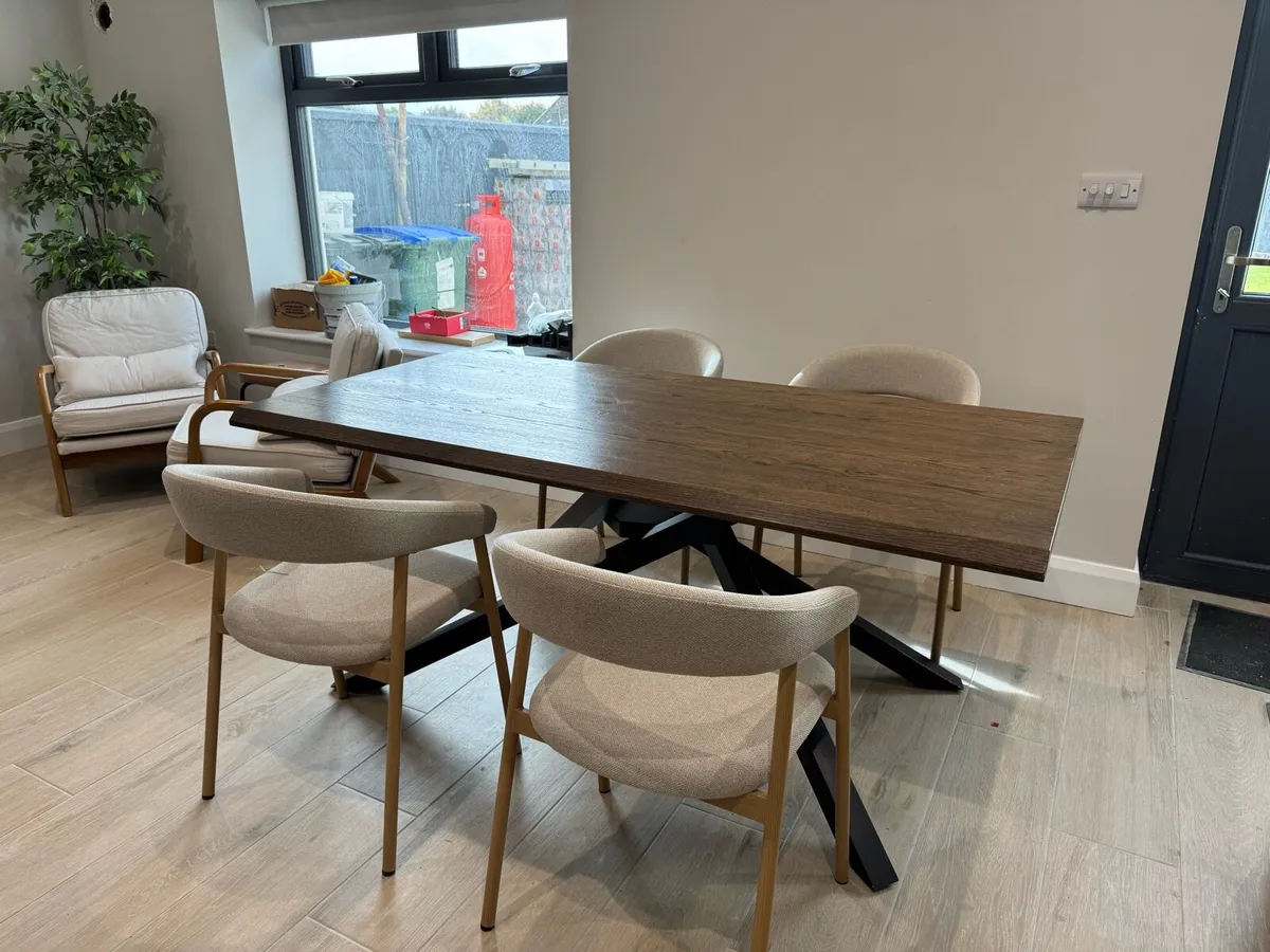 6ft wooden dining table - Image 2
