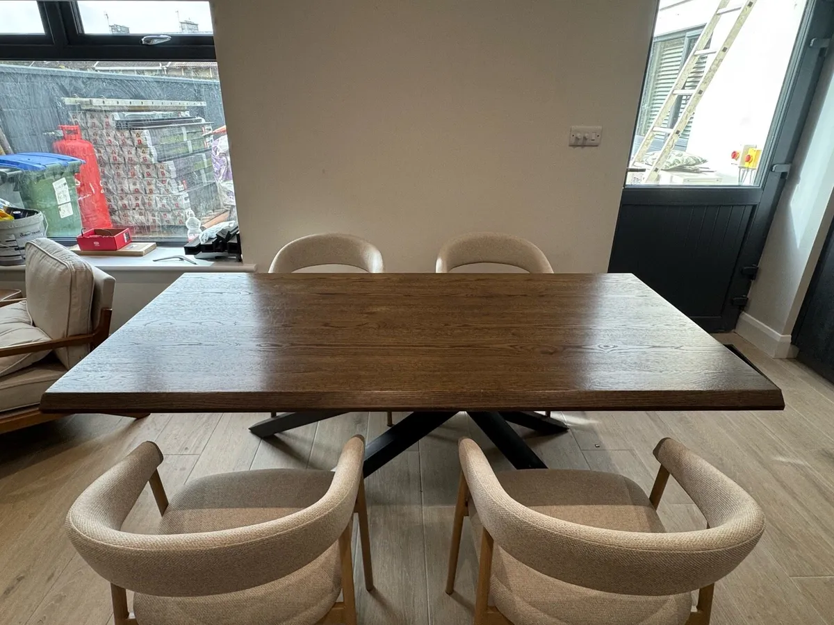 6ft wooden dining table - Image 3