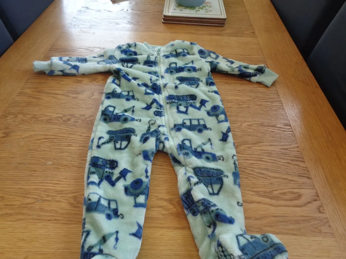 Dunnes All in One Fleece Sleepsuit for Sale - Image 4