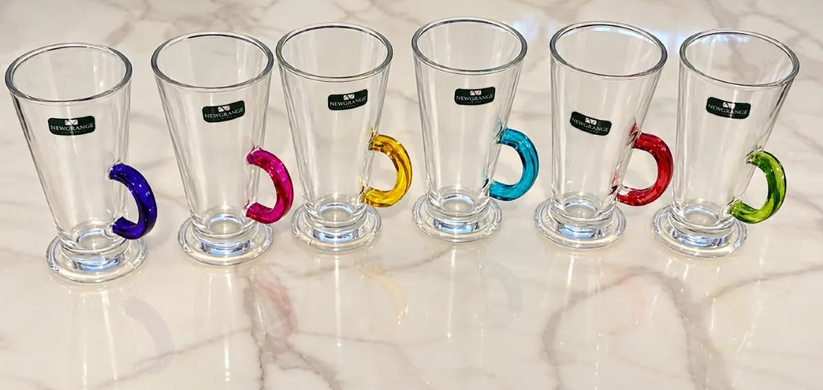6 x Newgrange Living tall latte glasses - Image 1