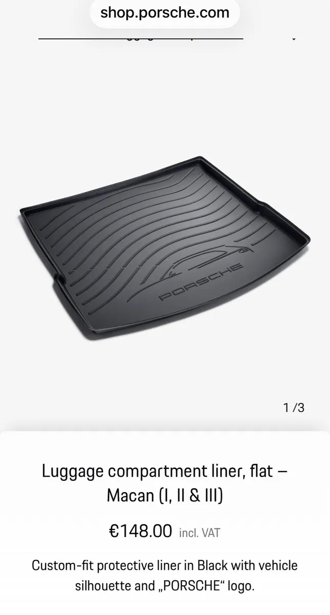 Porsche Macan boot liner mat - Image 1