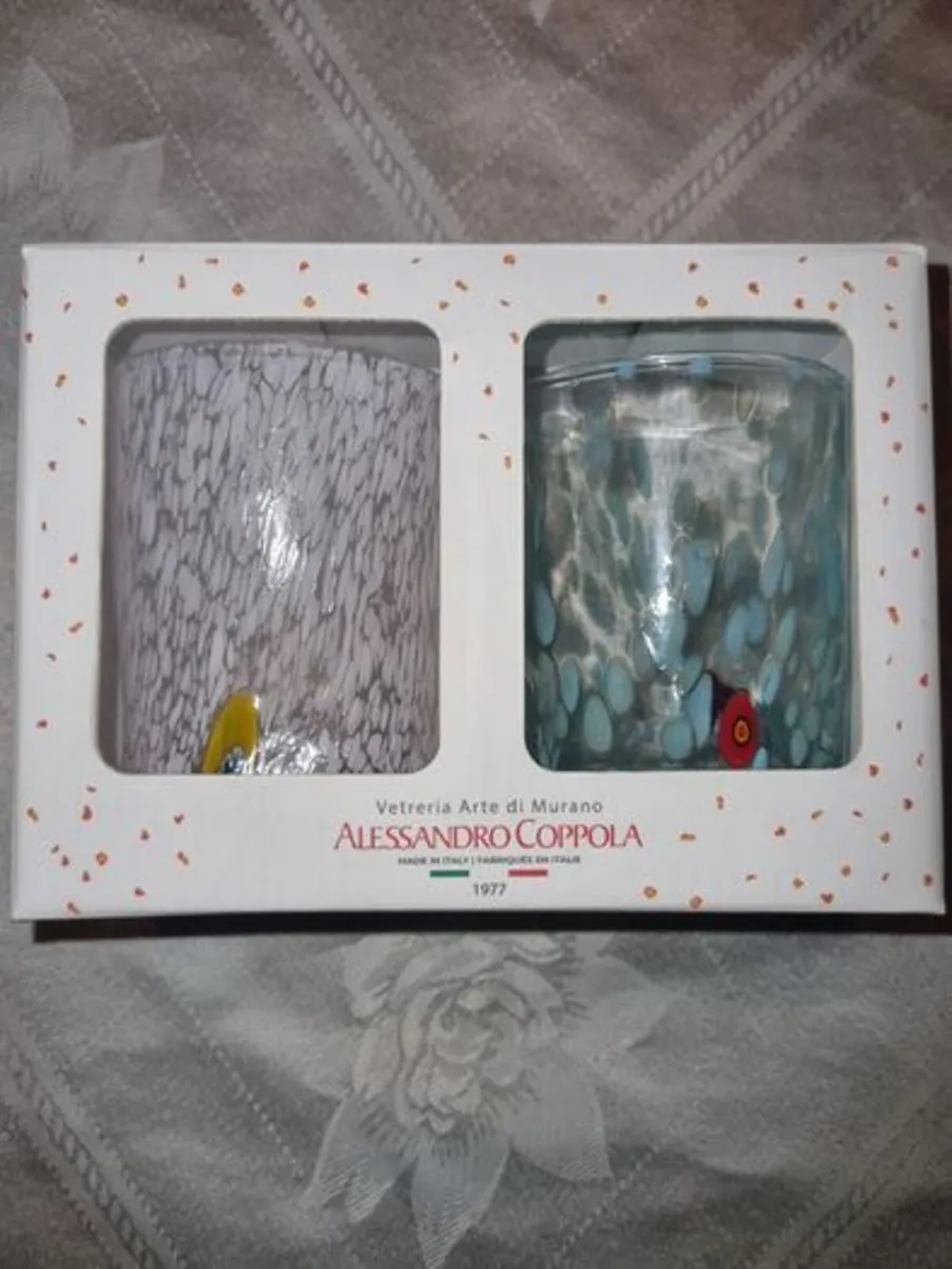 Two Murano Glasses by Alessandro Coppola - Image 1