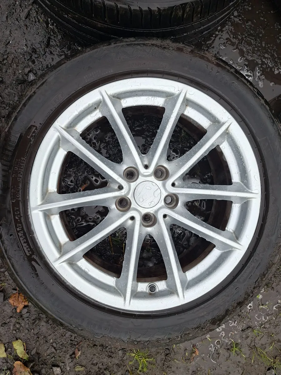 17" 5x112 Alloys with tyres - Image 1