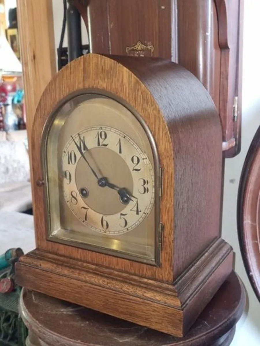 Antique German Junghans mantel (or shelf) clock - Image 2