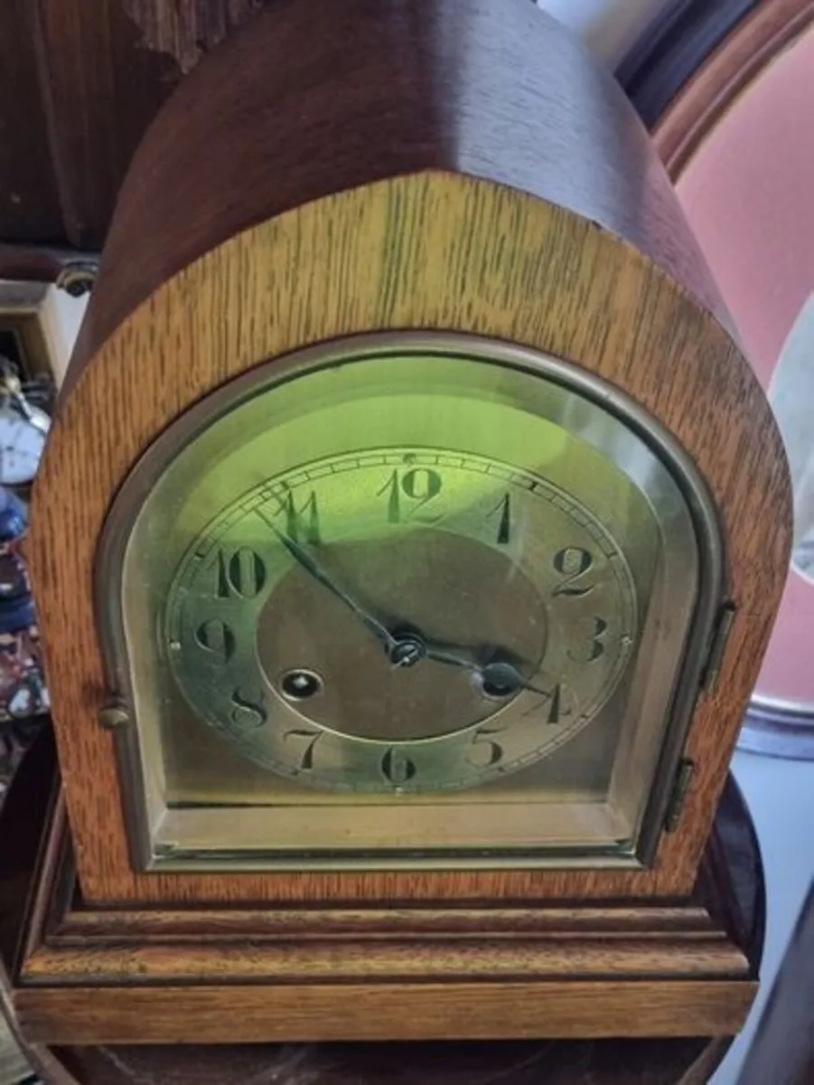 Antique German Junghans mantel (or shelf) clock - Image 3