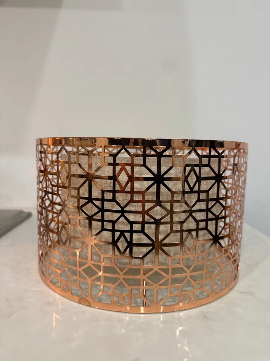 Rose Gold Lampshade - Image 1