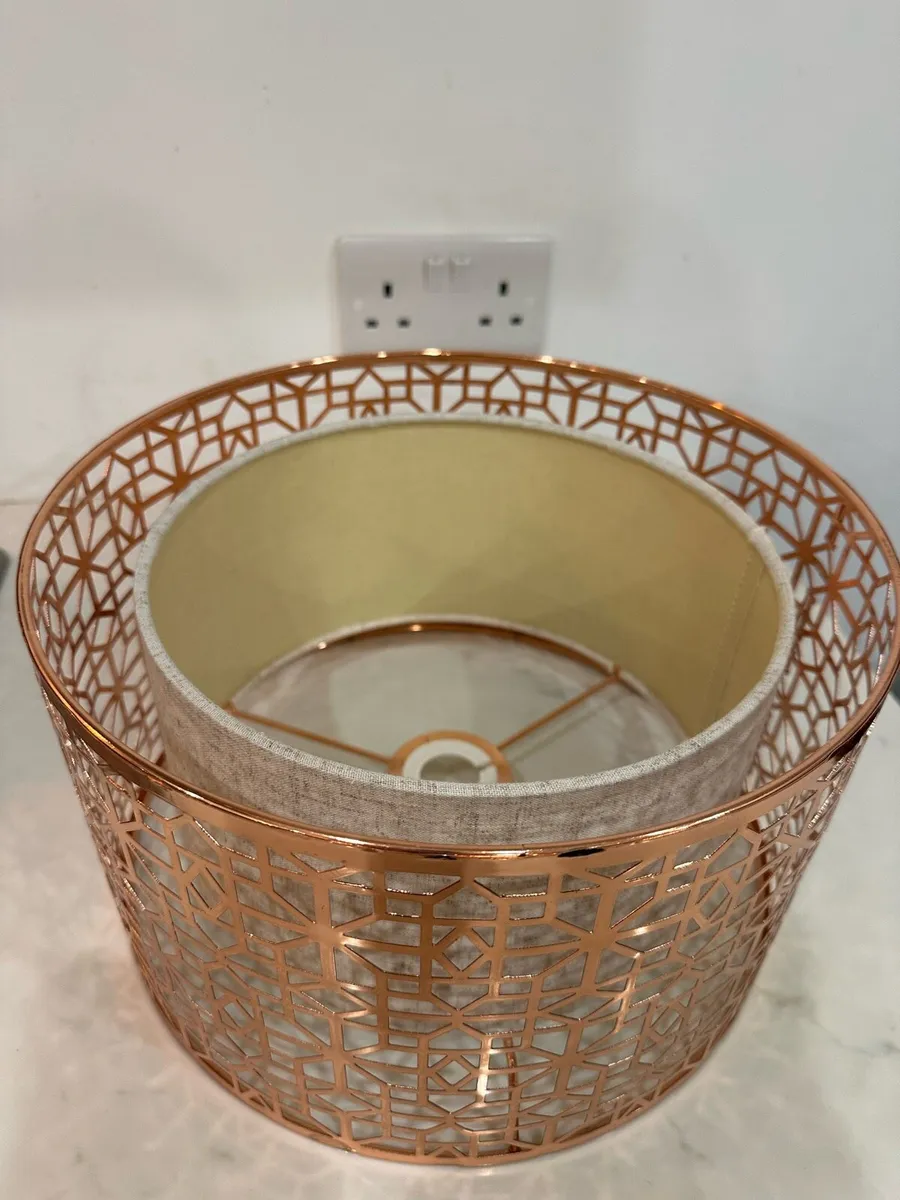 Rose Gold Lampshade - Image 2