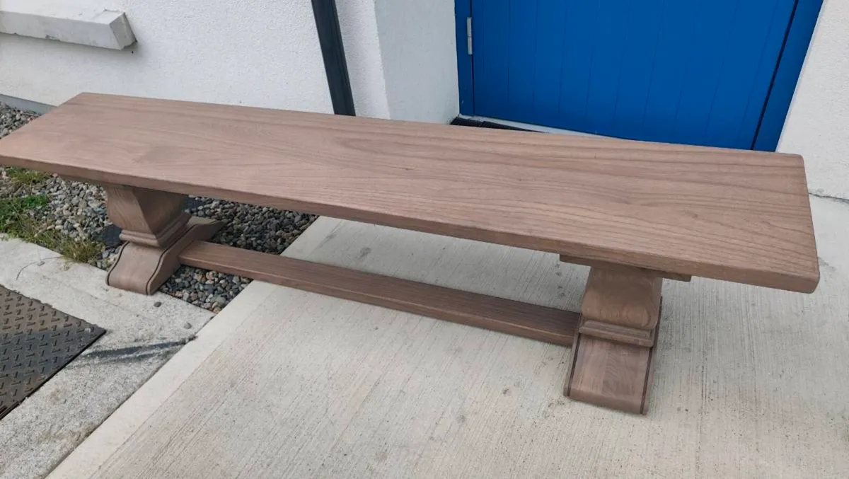 Dining Bench 200cm Vintage Ash Monastery - Image 1