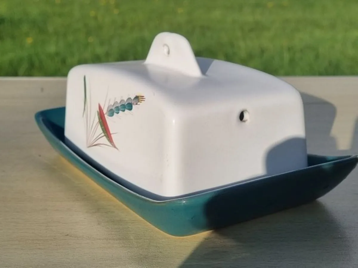 Denby Greenwheat ceramic butter/cheese dish - Image 3