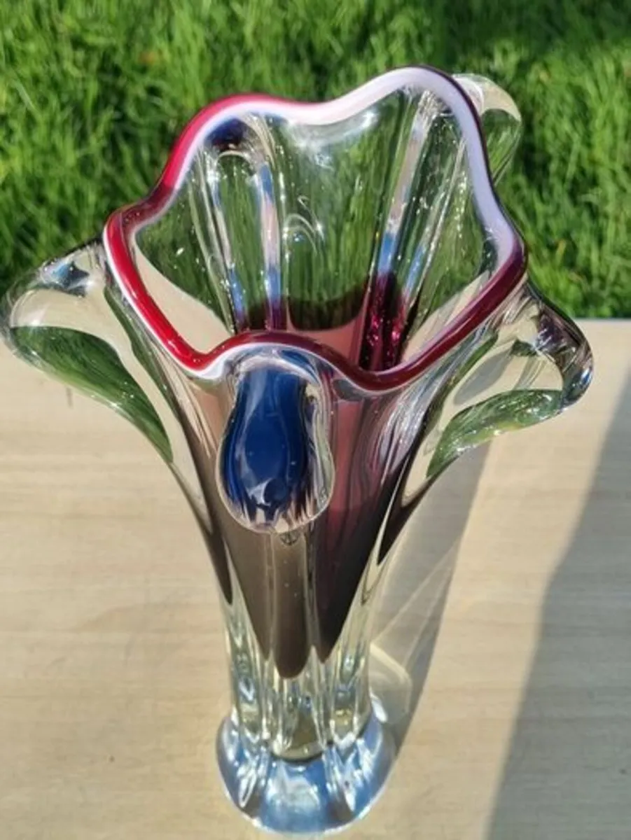 Vintage Czechoslovakian vase from the Chrbska glas - Image 2