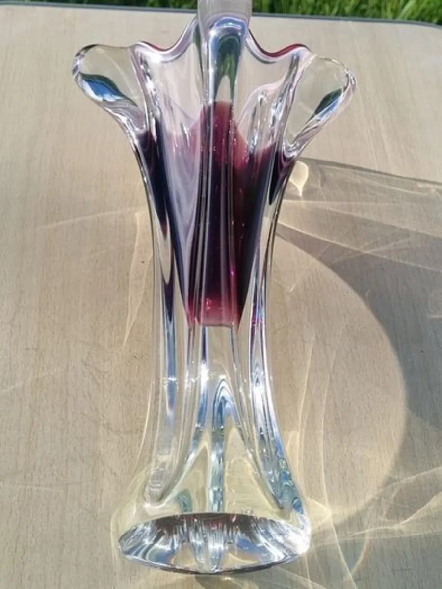 Vintage Czechoslovakian vase from the Chrbska glas - Image 4