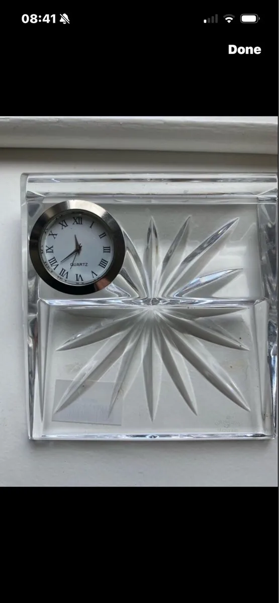 Waterford Crystal Desk Clock - Image 1