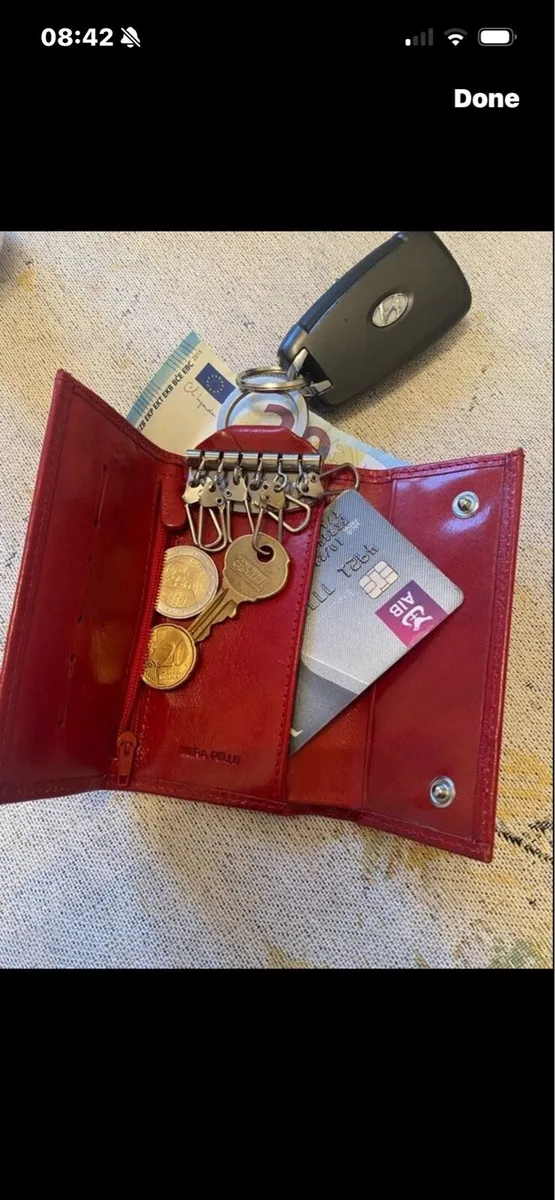 Leather Key/ card/ note/coin Wallet - Image 1