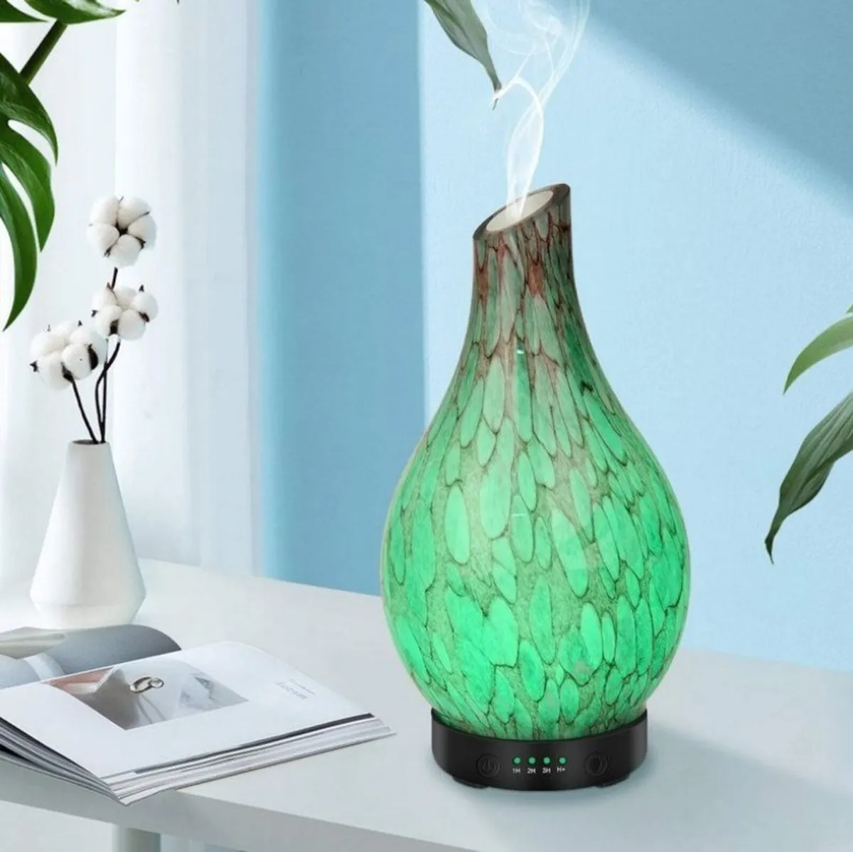 BNIB Glass Essential Oil Diffuser Set+12 Oils - Image 4