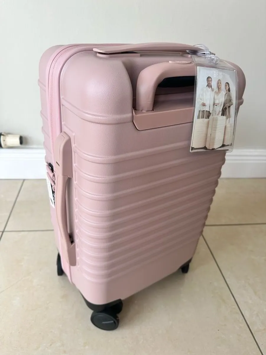 Beis Luggage Roller Carry-On Atlas Pink - Image 2