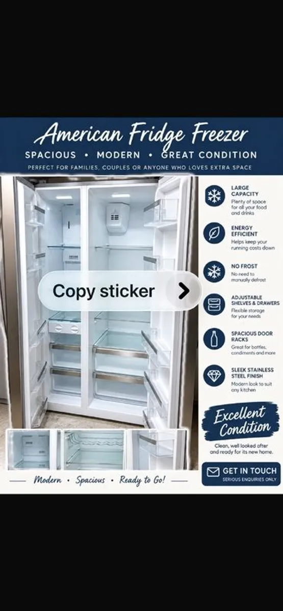 Belling Fridge/Freezer - Image 1