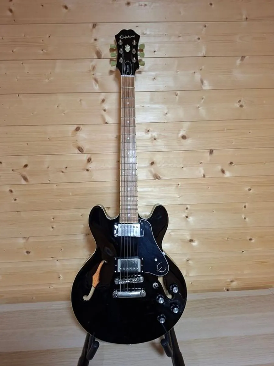 Epiphone ES-339 Black with Hard Case Excellent Guitar - Image 1