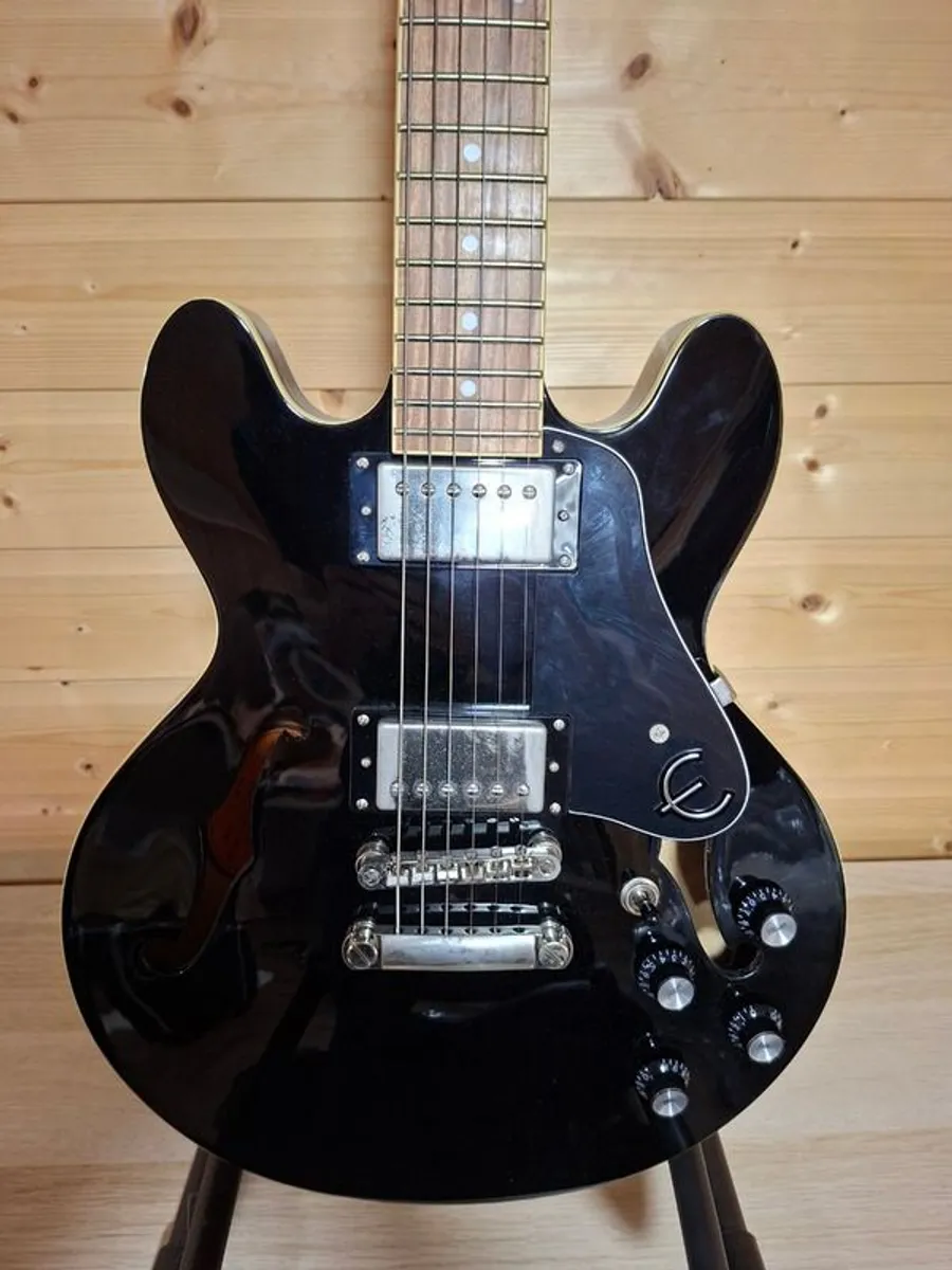 Epiphone ES-339 Black with Hard Case Excellent Guitar - Image 2