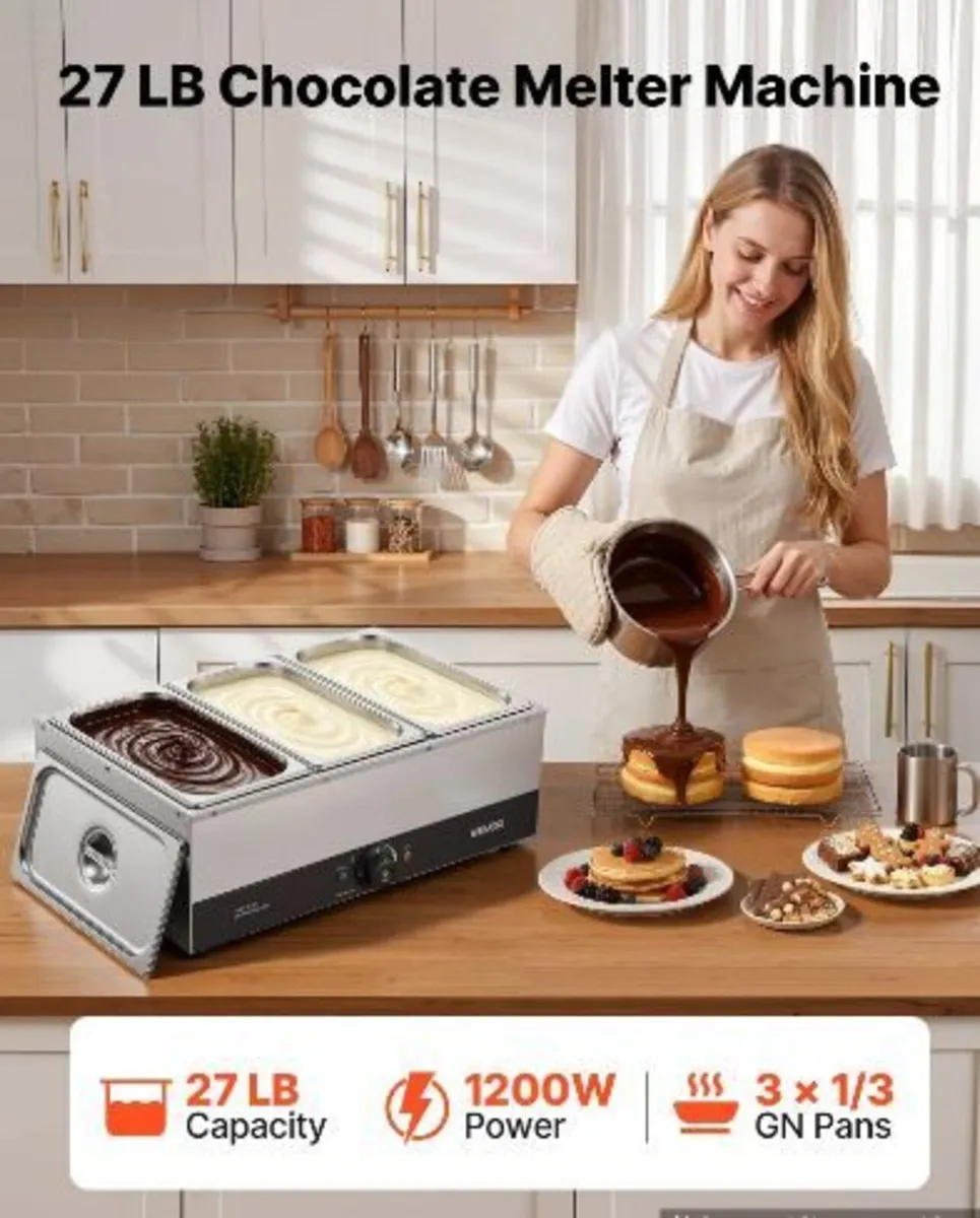 Chocolate Melting Machine, 3 Tanks - Image 3
