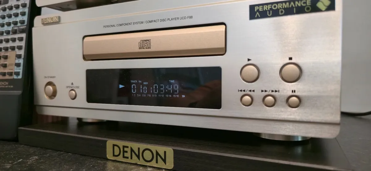 AUDIOPHILE DENON TOWER GOLD EXELENT TAPE CD RADIO - Image 3