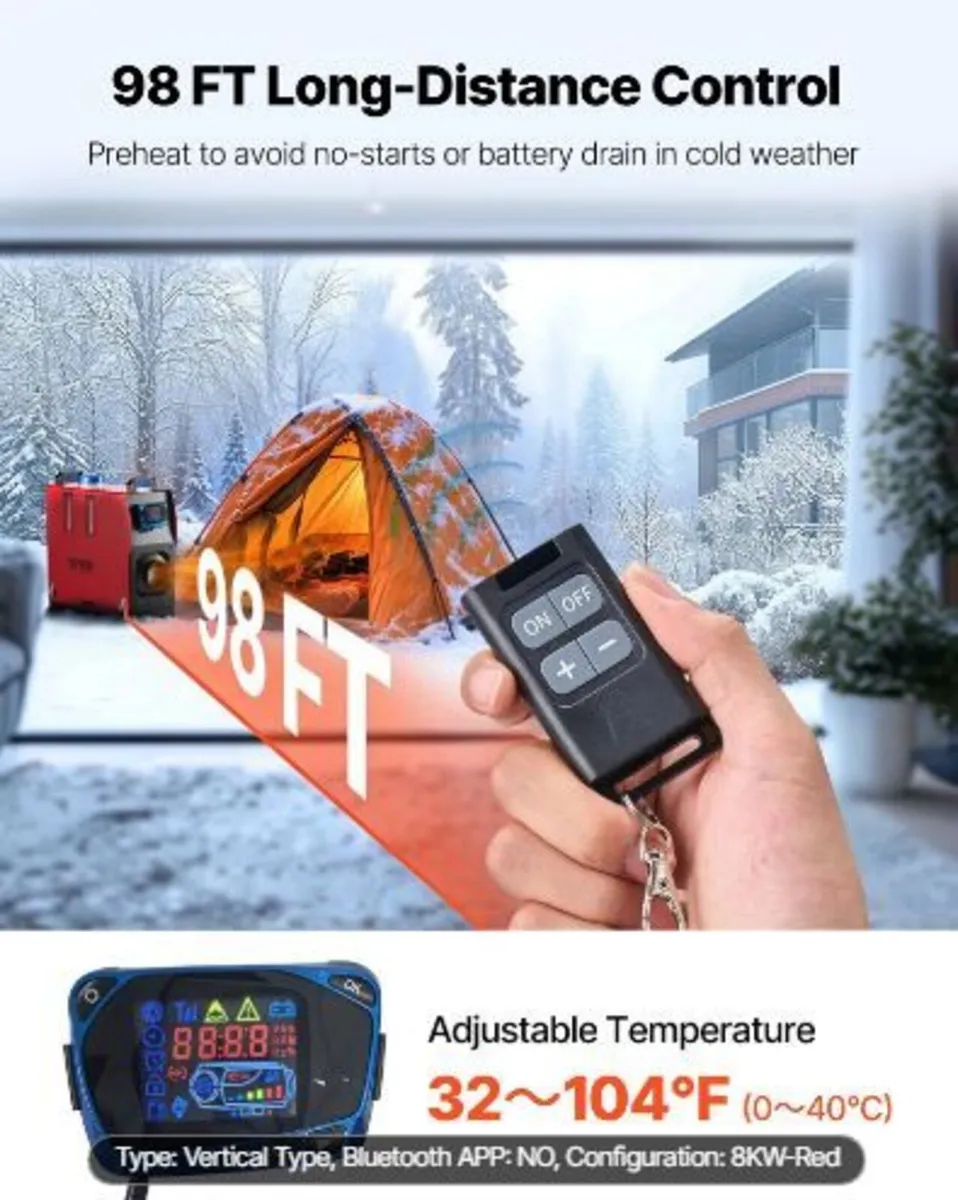 Diesel Air Heater, 12-24V 5-8KW - Image 2