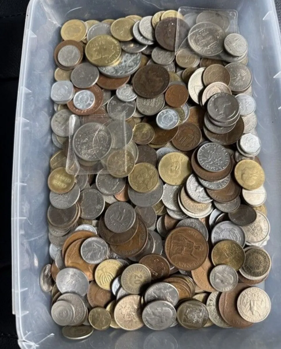 1.8KG ...OF OLD  WORLD 🌎 COINS ..... - Image 1