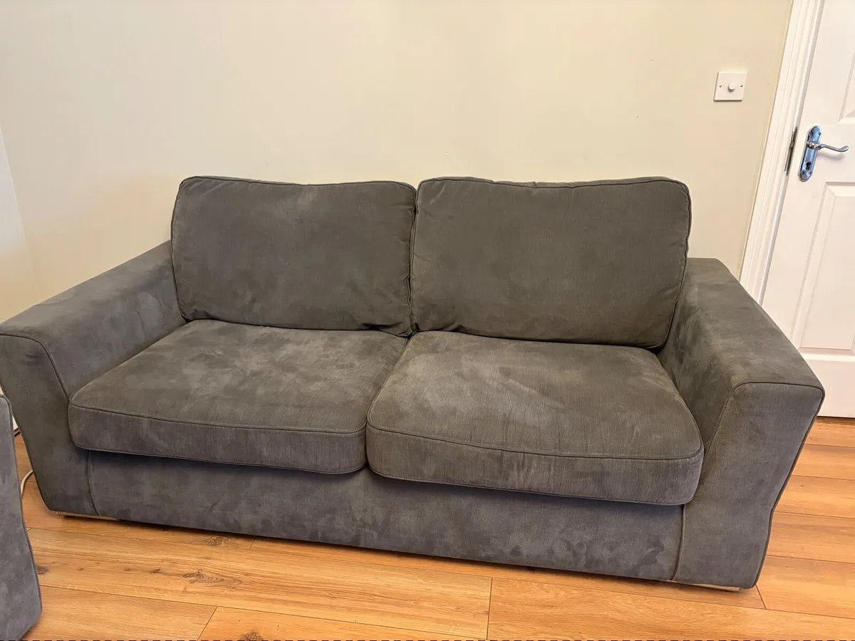 2+3 Seater Couches Grey - Image 3
