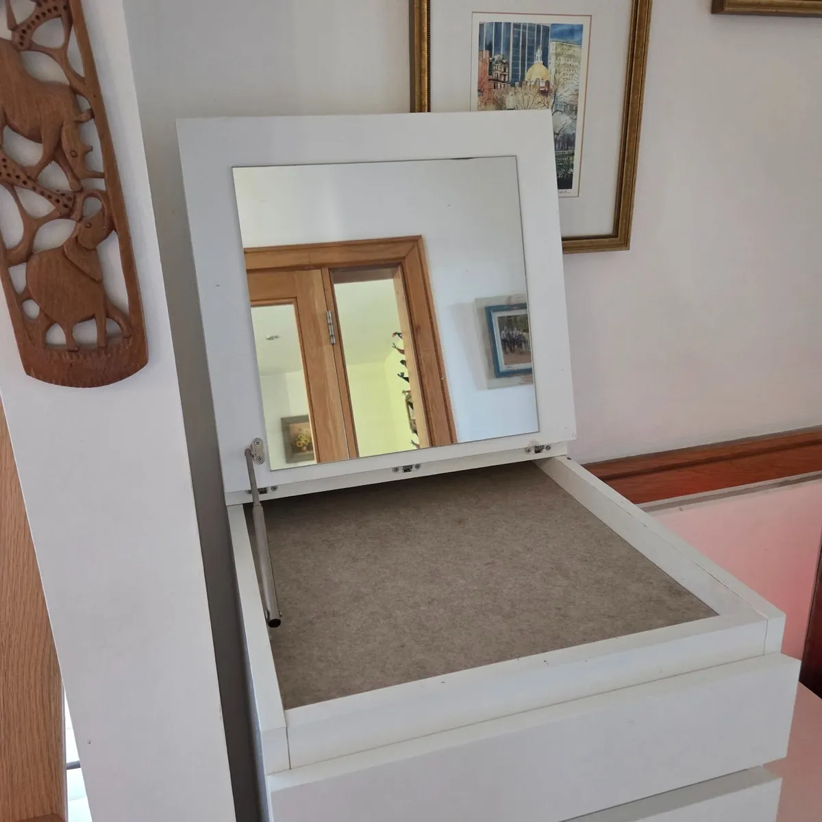 Ikea Malm drawers with mirror - Image 2