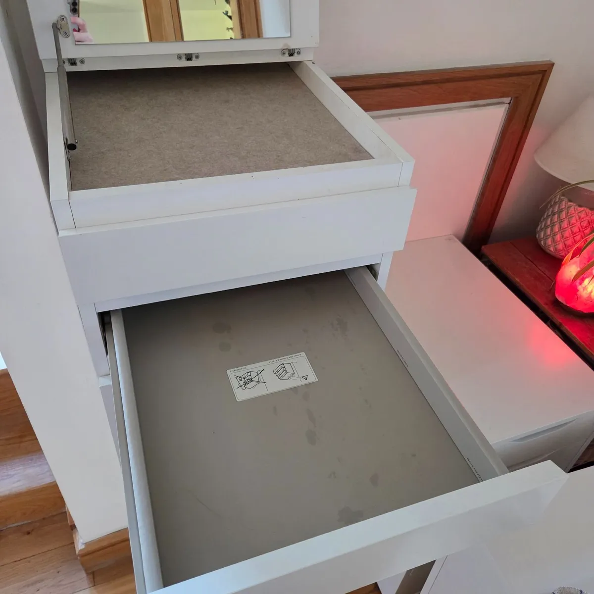 Ikea Malm drawers with mirror - Image 3
