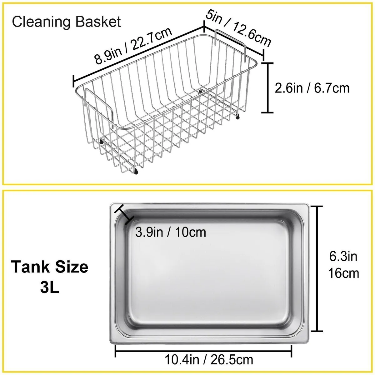 Ultrasonic Cleaner 3L Jewellery Cleaning Tank - Image 4