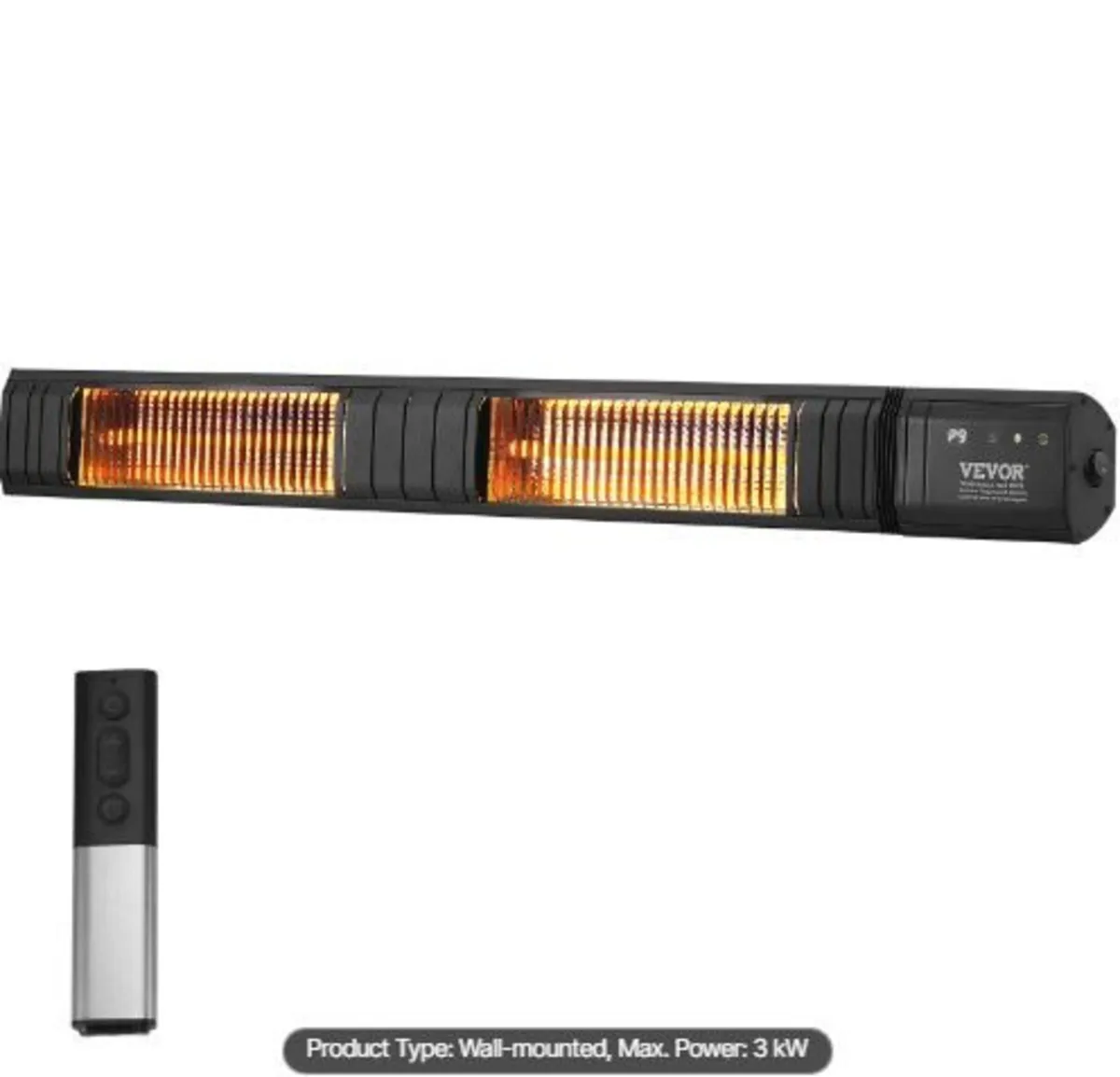 Infrared Heater, 3000W Remote Control - Image 3