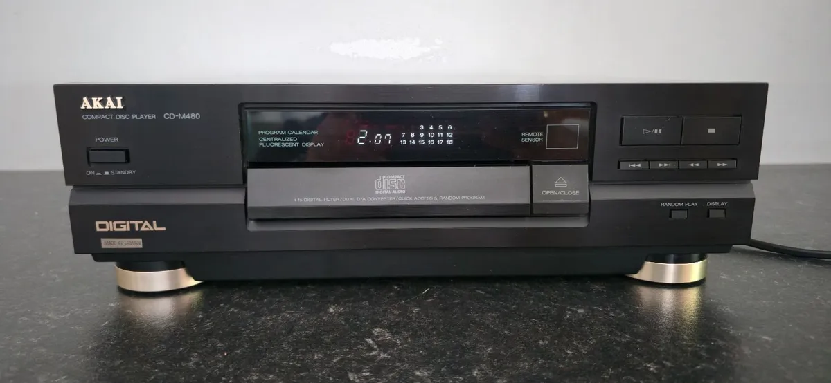 VINTAGE CD PLAYER AKAI CD-M 480 MIDI TOWER 35 cm - Image 4