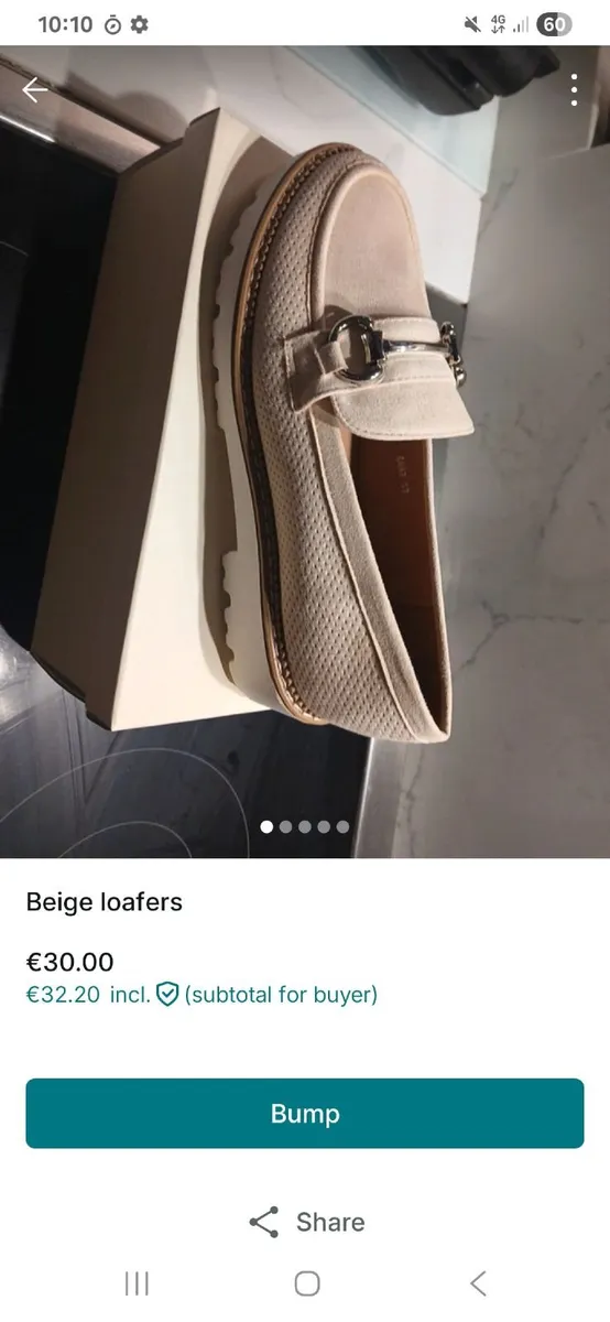 Beige loafers