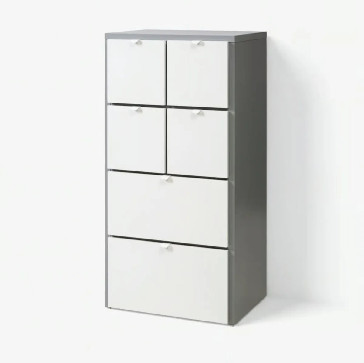 VISTHUS
Chest of 6 drawers, grey/white, - Image 3