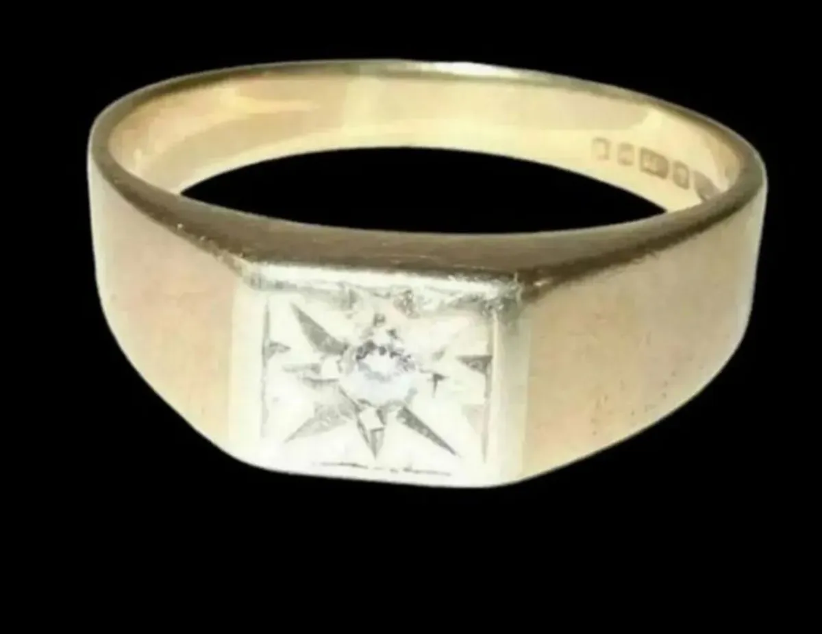 Vintage Hallmarked 9ct Solitaire - Image 1