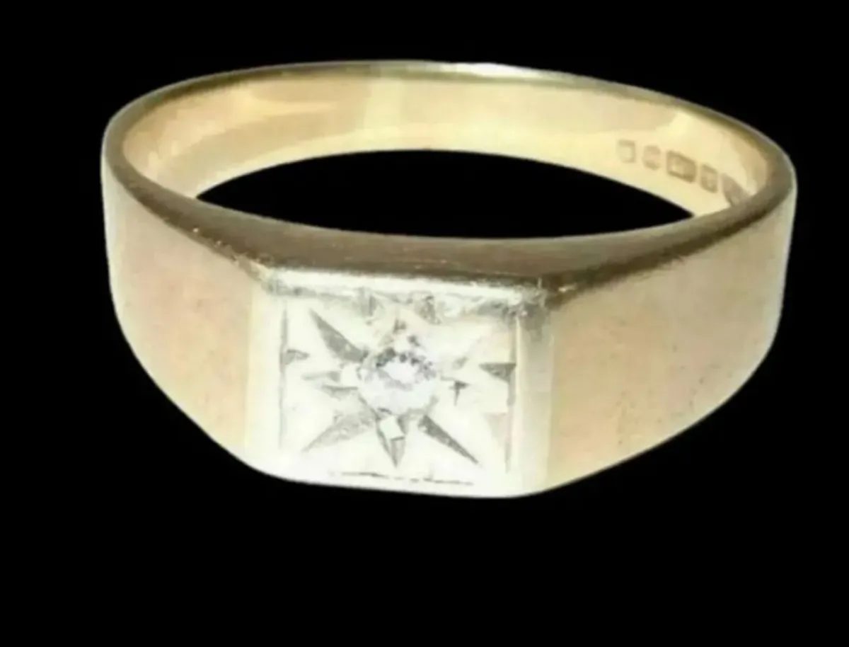 Vintage Hallmarked 9ct Solitaire - Image 2