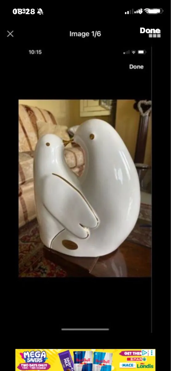 Ceramic Lovebirds - Image 1